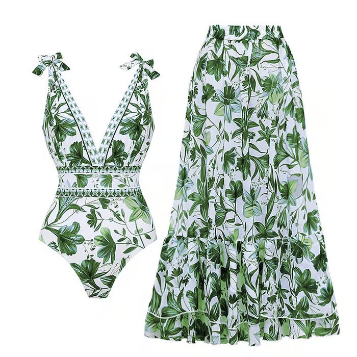 Joana - Traje de baño reversible con hombros anudados
