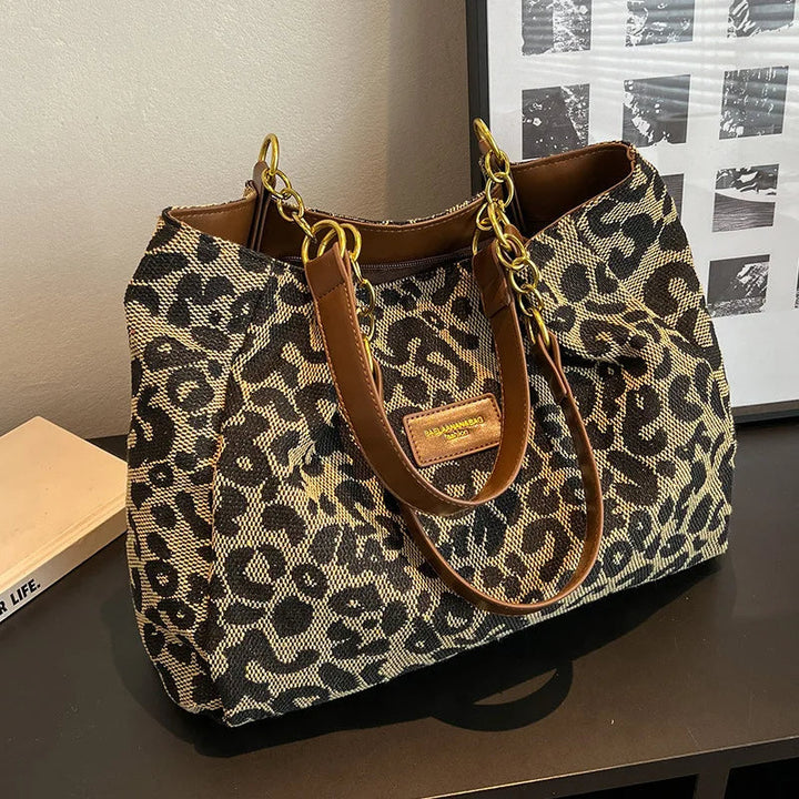 Sheila - Bolso con estampado de leopardo