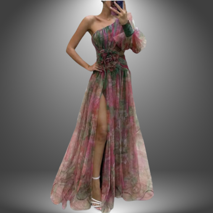 Isadora – vestido asimétrico elegante