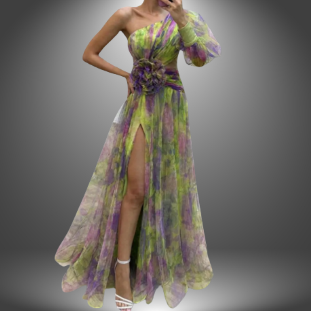 Isadora – vestido asimétrico elegante