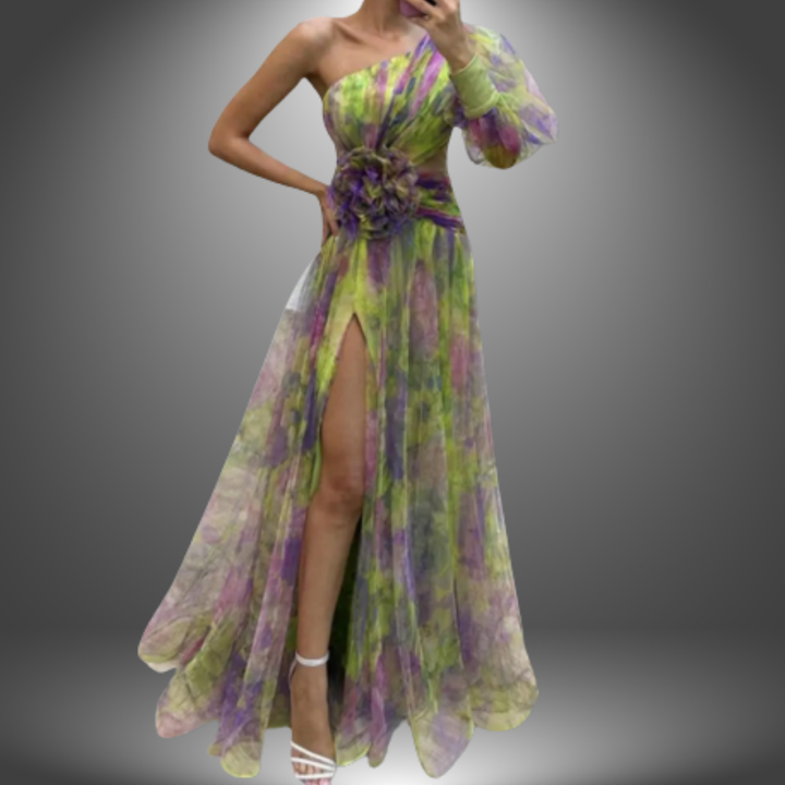 Isadora – vestido asimétrico elegante