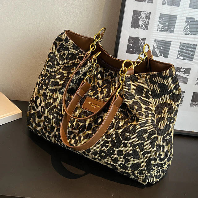 Sheila - Bolso con estampado de leopardo