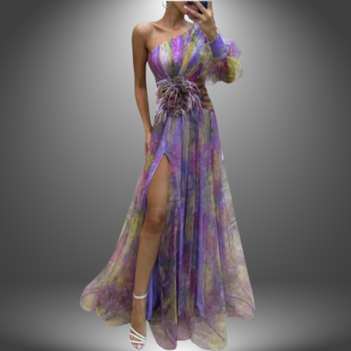 Isadora – vestido asimétrico elegante