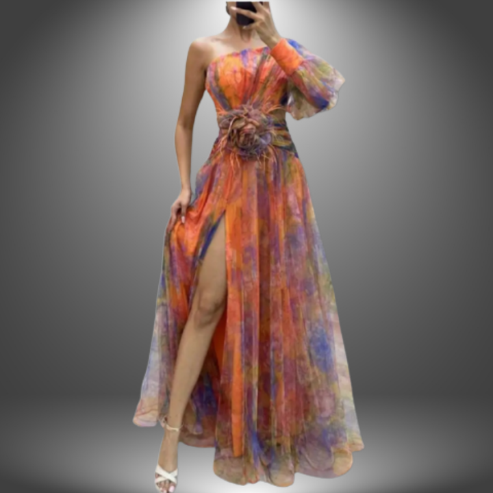 Isadora – vestido asimétrico elegante
