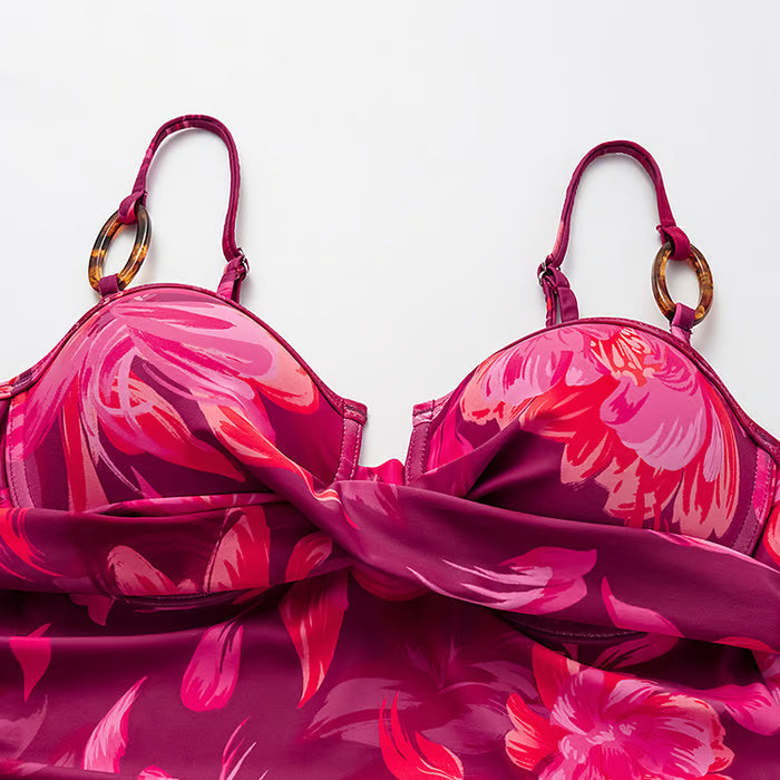 Carla - Bañador de dos piezas con estampado floral