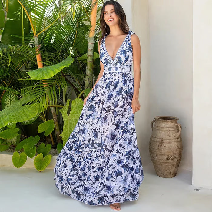 Shern - Traje de baño de una pieza con estampado floral