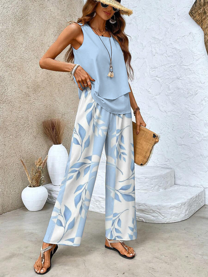 Arthea - Pantalón elegante con top a juego de regalo