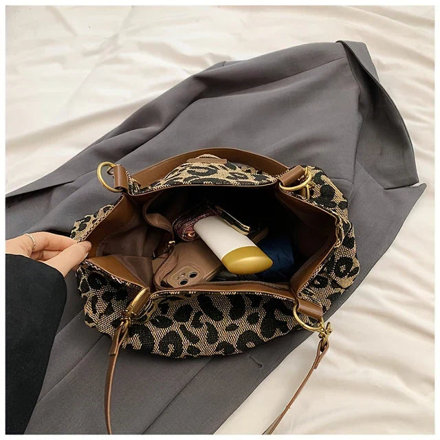 Sheila - Bolso con estampado de leopardo