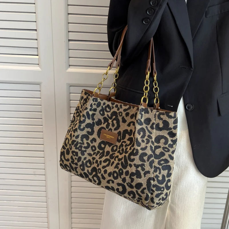 Sheila - Bolso con estampado de leopardo
