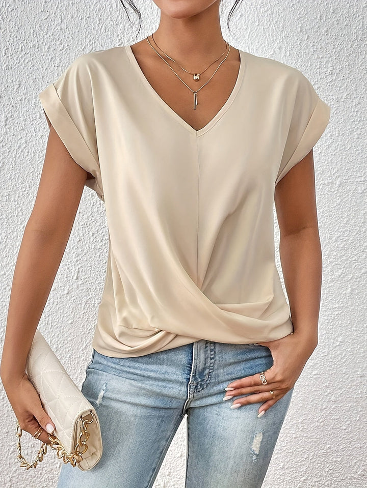 Fiona - Camisa Elegante con Cuello en V