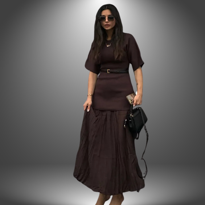 Valentina - vestido elegante plisado