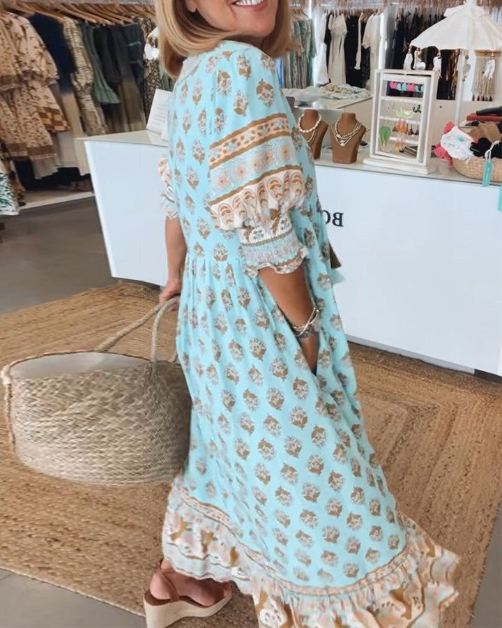 Sheila - Vestido casual estampado