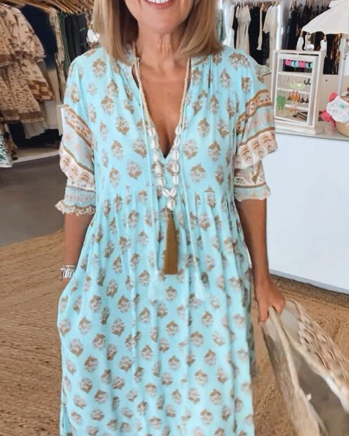 Sheila - Vestido casual estampado
