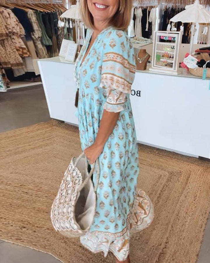 Sheila - Vestido casual estampado