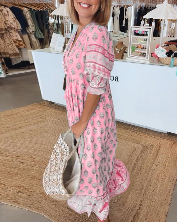 Sheila - Vestido casual estampado
