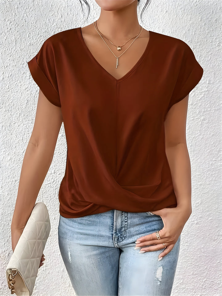 Fiona - Camisa Elegante con Cuello en V