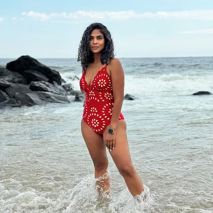 Karen - Bañador con diseño de flores