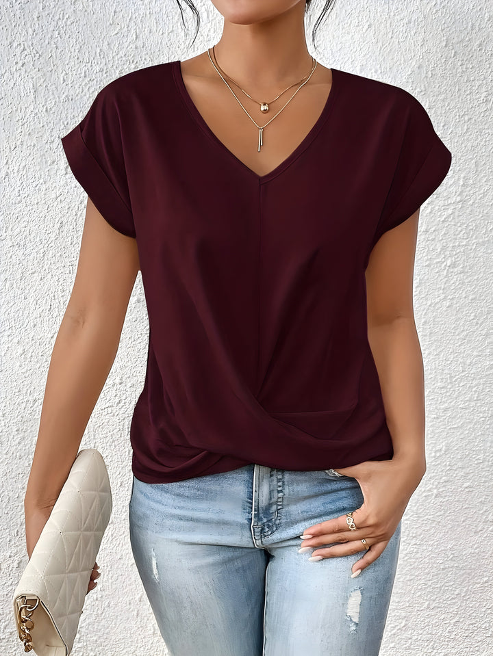 Fiona - Camisa Elegante con Cuello en V
