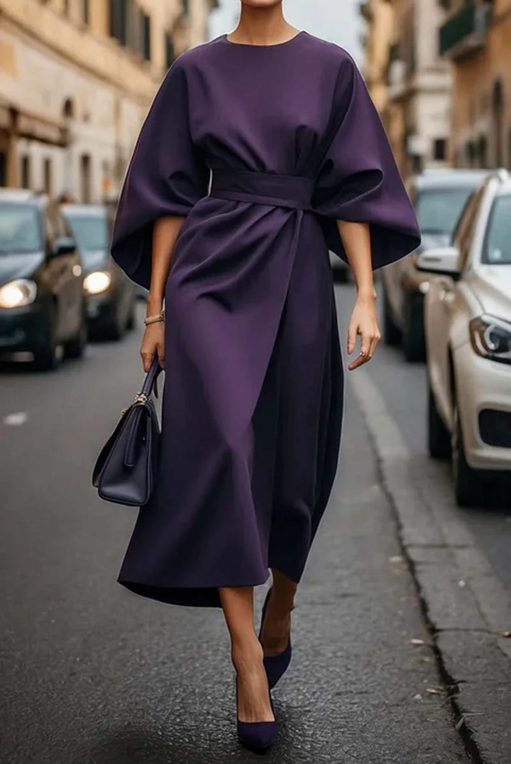 Jenny - Vestido midi con cinturón