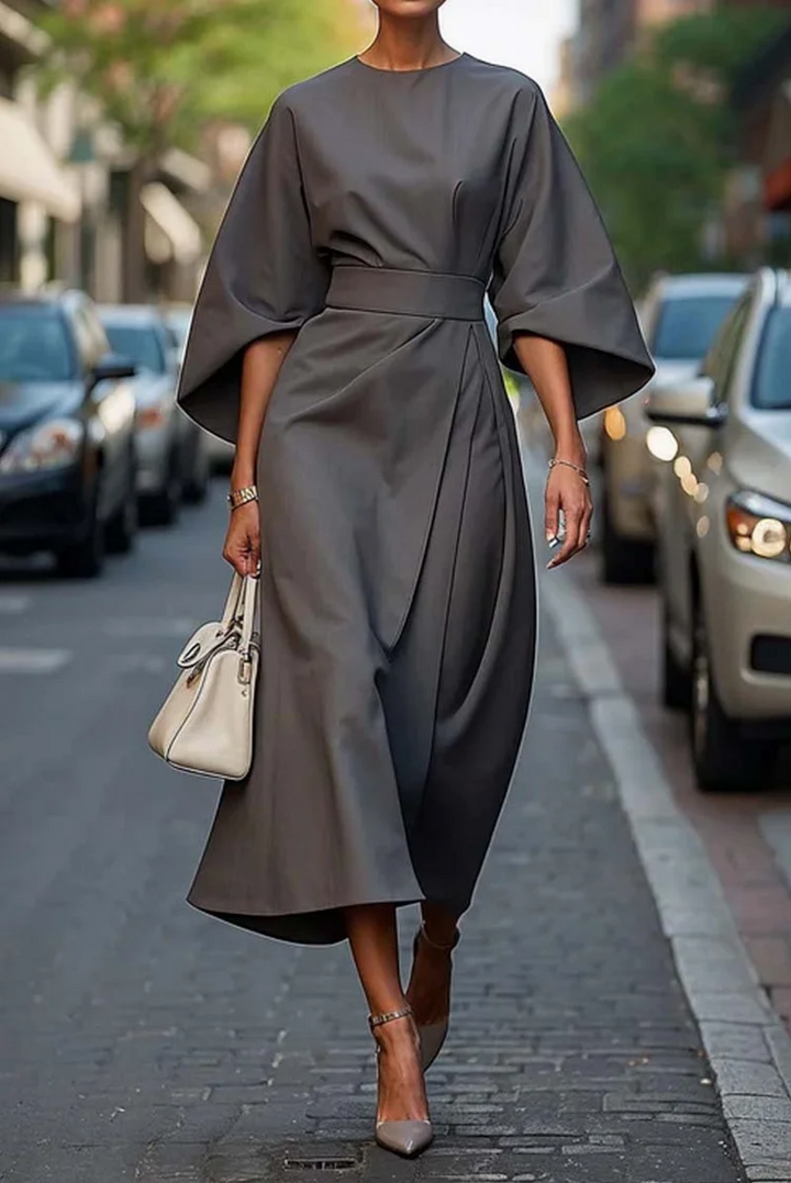 Jenny - Vestido midi con cinturón