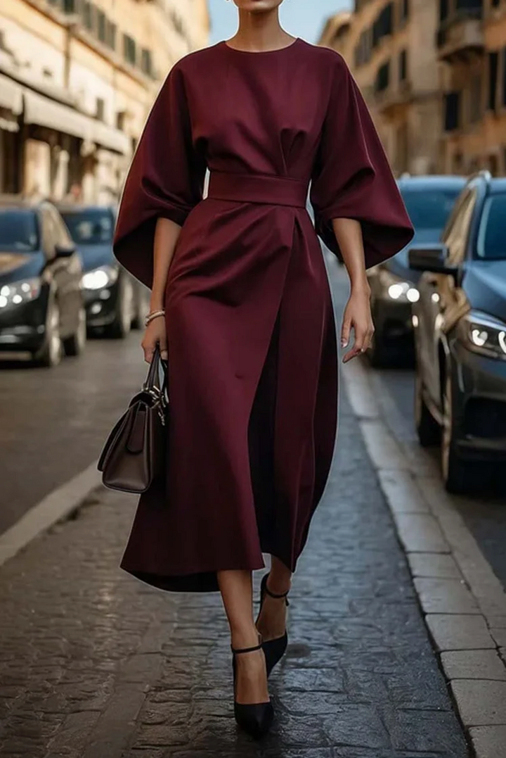 Jenny - Vestido midi con cinturón