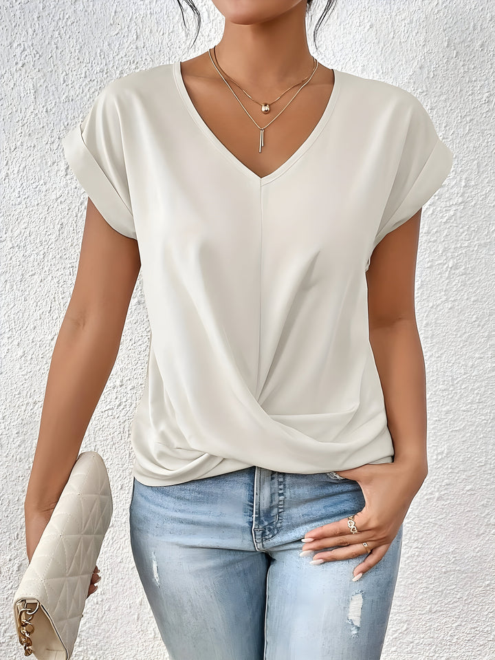 Fiona - Camisa Elegante con Cuello en V