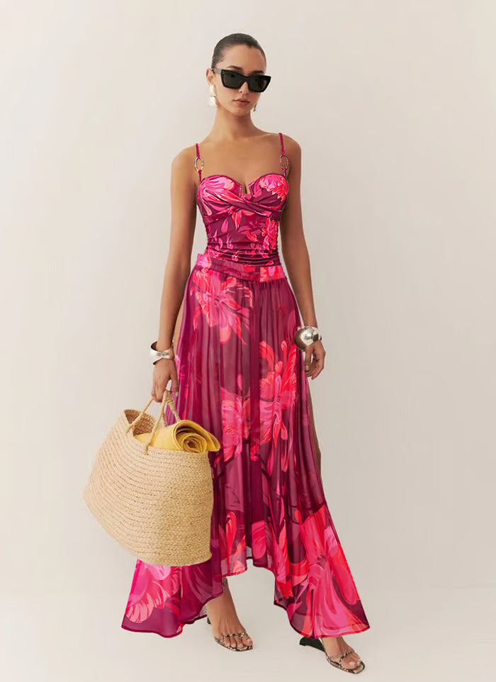 Carla - Bañador de dos piezas con estampado floral