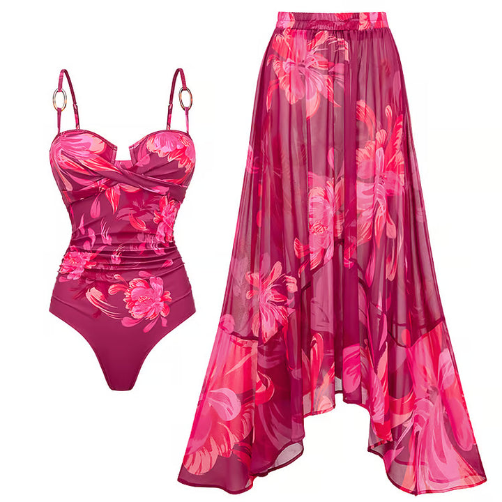 Carla - Bañador de dos piezas con estampado floral