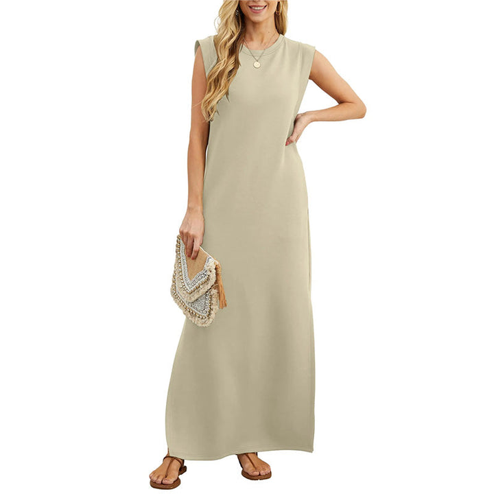 Alna - Vestido largo fluido antiarrugas