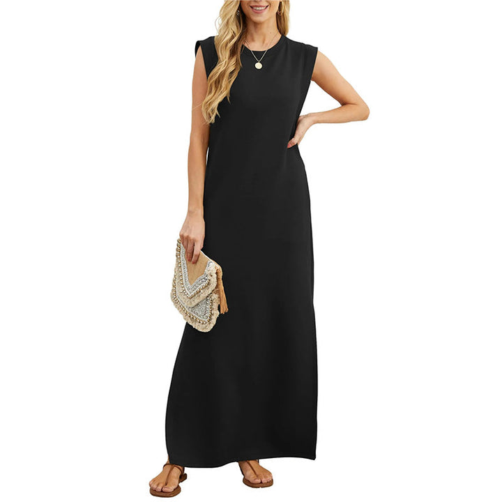 Alna - Vestido largo fluido antiarrugas